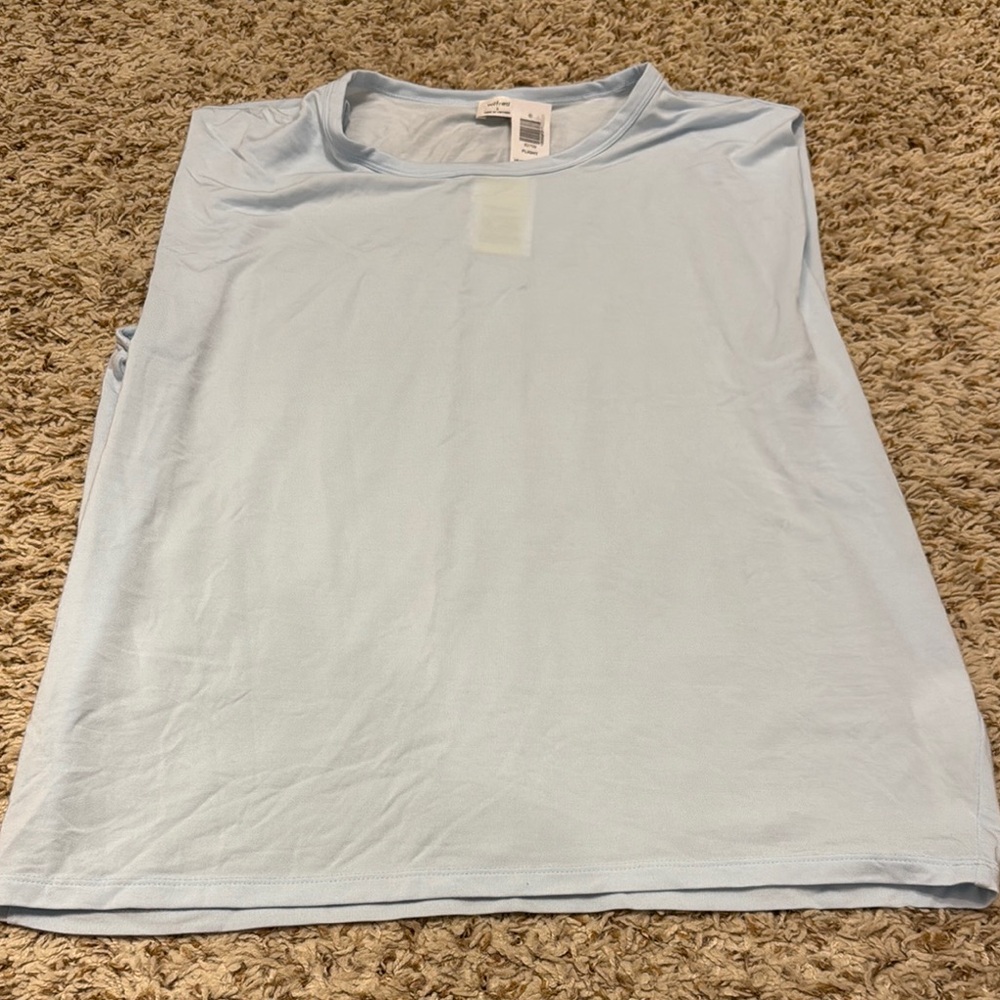 NWT. Wilfred Light Blue Sleeveless flight top. Heatwave blue. Size S